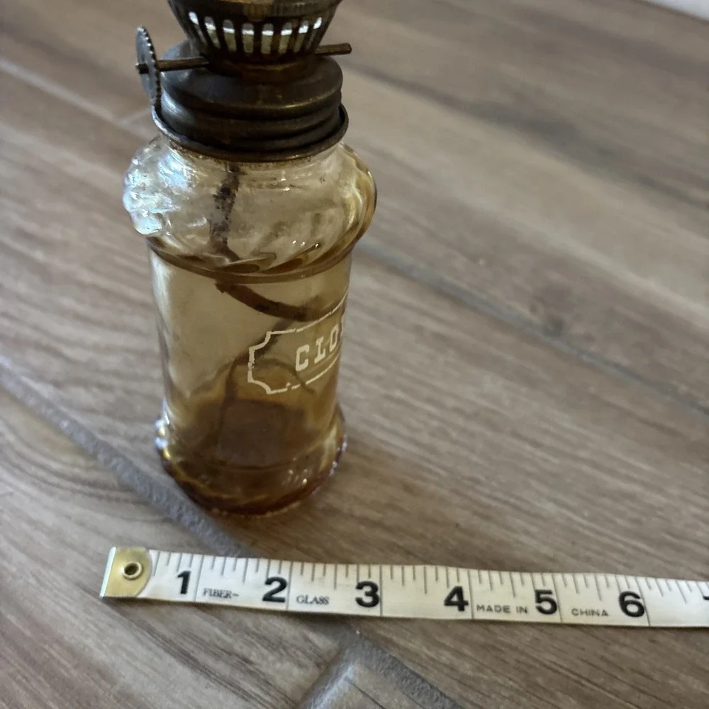 Vintage Lamp Light Clove‎ Oil Lamp with Chimney 10.25